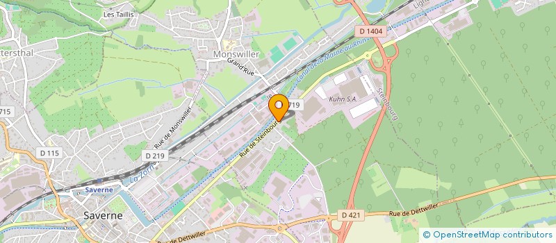 localisation de l'entreprise M.B.H  MONSWILLER