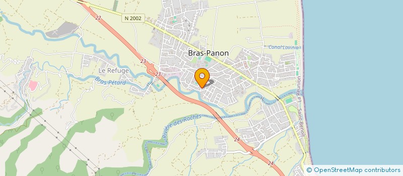 localisation de l'entreprise M.B.H MENUISERIE BOIS HENRIETTE  BRAS-PANON