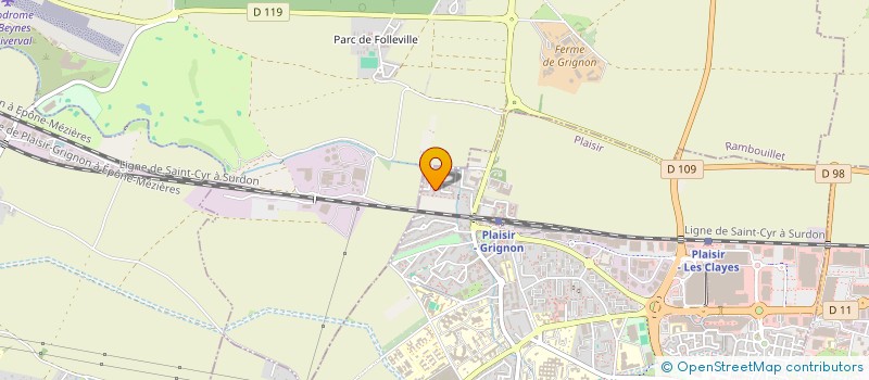 localisation de l'entreprise M B H SERVICE  PLAISIR