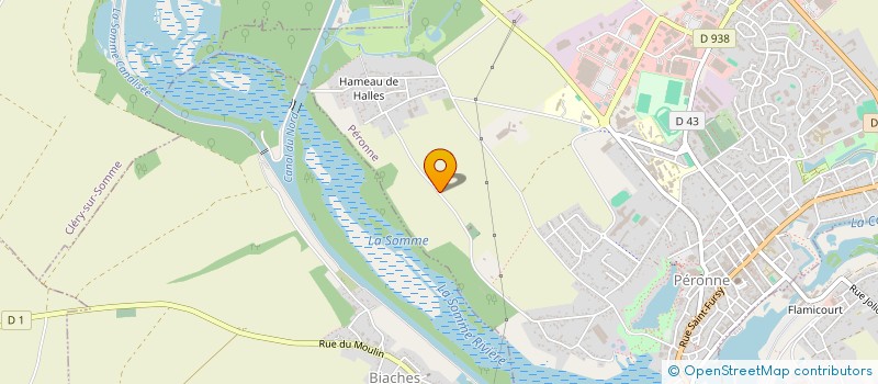 localisation de l'entreprise M-B HABITAT à PERONNE