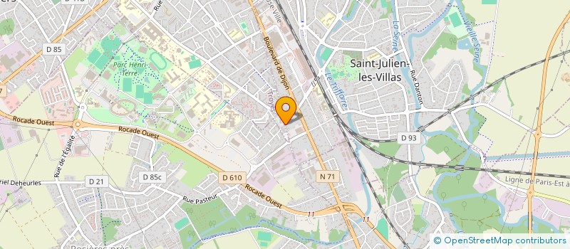 localisation de l'entreprise M.B.I.  SAINT-JULIEN-LES-VILLAS