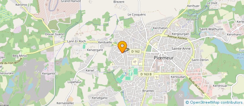 localisation de l'entreprise M.B.I. à PLOEMEUR