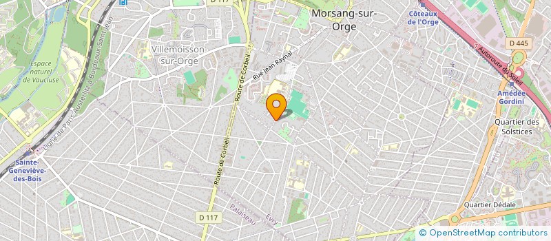 localisation de l'entreprise M.B. IMMOBILIER à MORSANG-SUR-ORGE