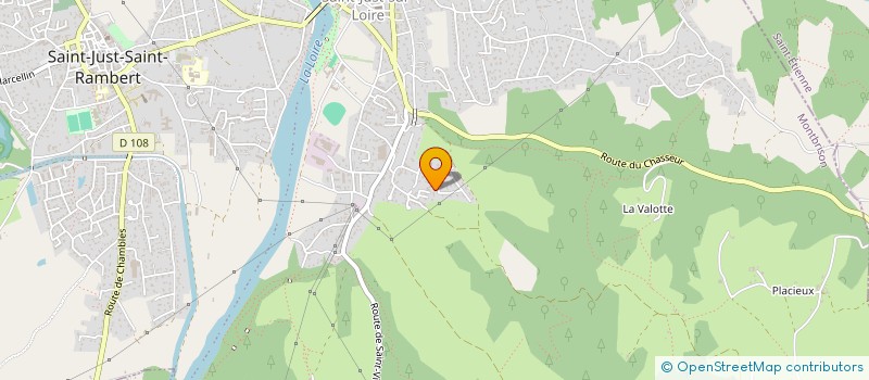 localisation de l'entreprise M.B. IMMOBILIER  SAINT-JUST-SAINT-RAMBERT