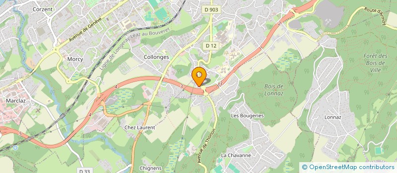 localisation de l'entreprise M.B. IMMOBILIER à THONON-LES-BAINS