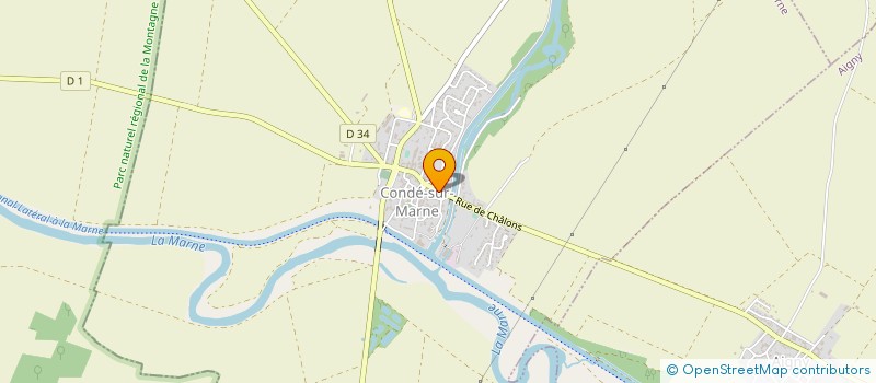 localisation de l'entreprise M.B. IMMOBILIERE  AIGNY