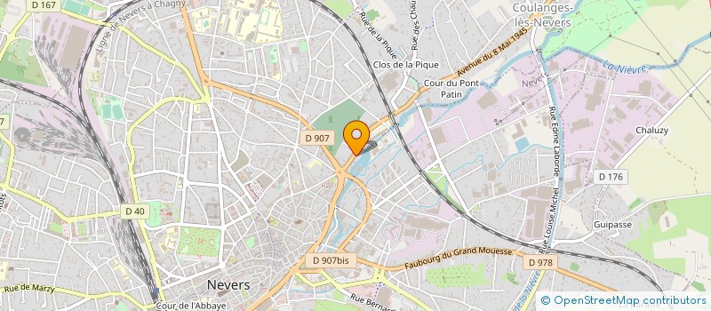 localisation de l'entreprise M B K IMMOBILIER à NEVERS