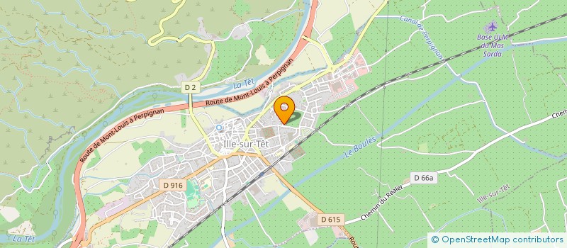 localisation de l'entreprise M B LE CANIGOU  ILLE-SUR-TET