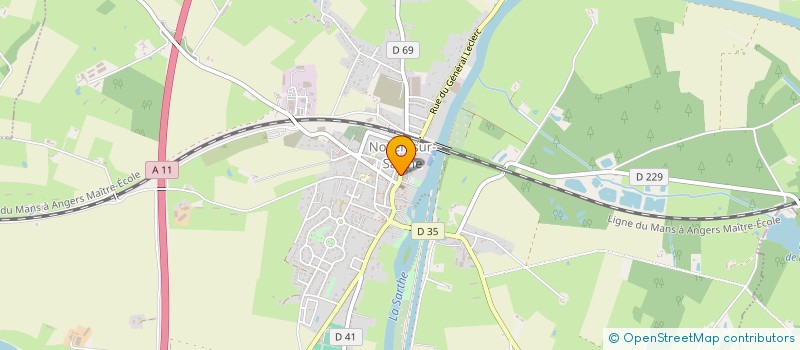 localisation de l'entreprise M.B.M  NOYEN-SUR-SARTHE