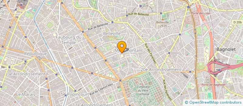 localisation de l'entreprise M B M  PARIS