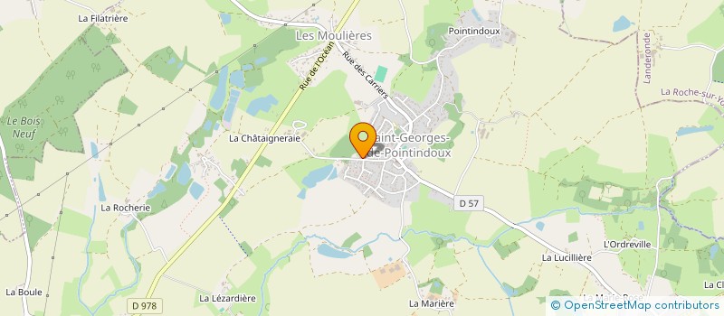 localisation de l'entreprise M.B. MACHINES-OUTILS  SAINT-GEORGES-DE-POINTINDOUX