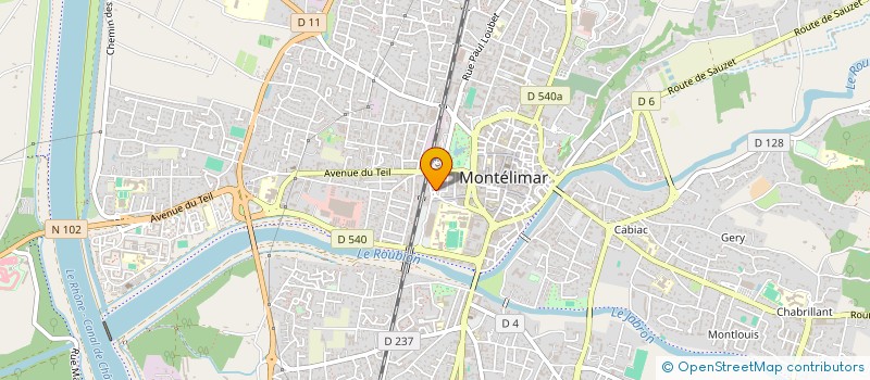 localisation de l'entreprise M.B. MENUISERIE à MONTELIMAR