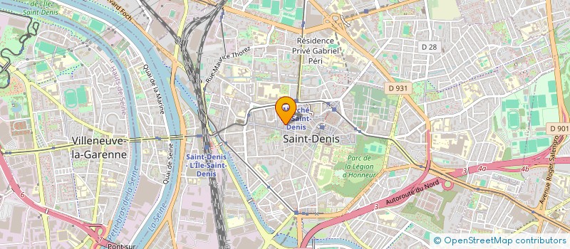 localisation de l'entreprise M.B.O. IMAGINE PRODUCTION  SAINT-DENIS