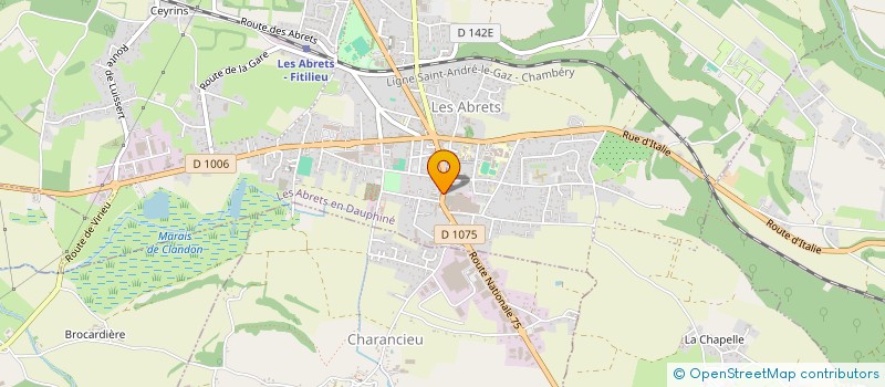 localisation de l'entreprise M.B.P.2  LES ABRETS-EN-DAUPHINE