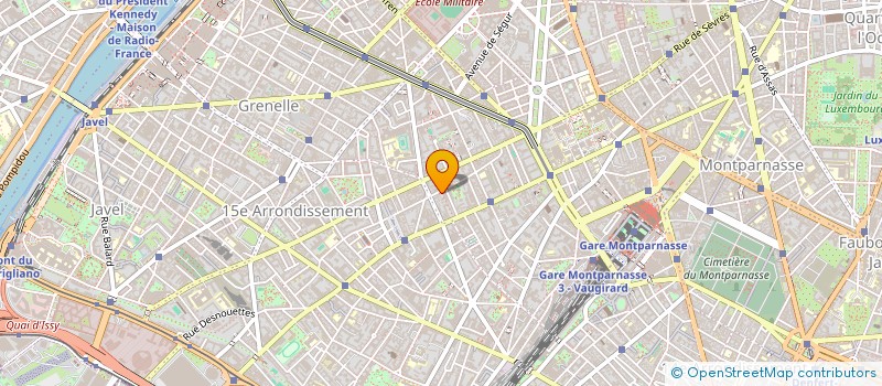 localisation de l'entreprise M.B.P.  PARIS