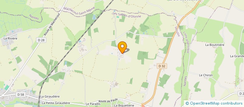 localisation de l'entreprise M.B.P à BOIS-DE-CENE