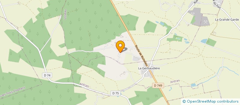 localisation de l'entreprise M.B.P.  SOSSAIS