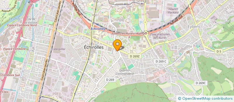 localisation de l'entreprise M.B.P. PEINTURE  ECHIROLLES