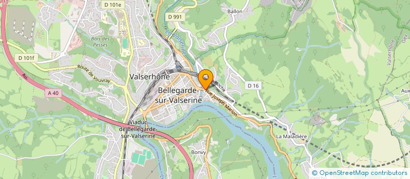 localisation de l'entreprise M.B.R. à VALSERHONE