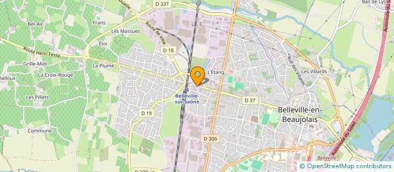 localisation de l'entreprise M.B.R. GESTION à BELLEVILLE-EN-BEAUJOLAIS