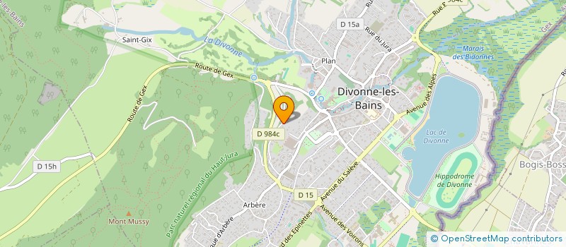 localisation de l'entreprise M.B.R. INVESTISSEMENT  DIVONNE-LES-BAINS