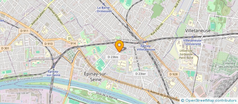 localisation de l'entreprise M.B RENOV à EPINAY-SUR-SEINE