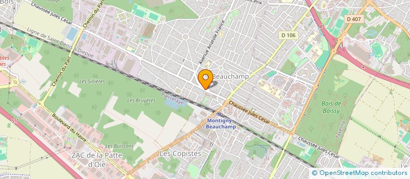 localisation de l'entreprise M.B.RENOVATION  BEAUCHAMP