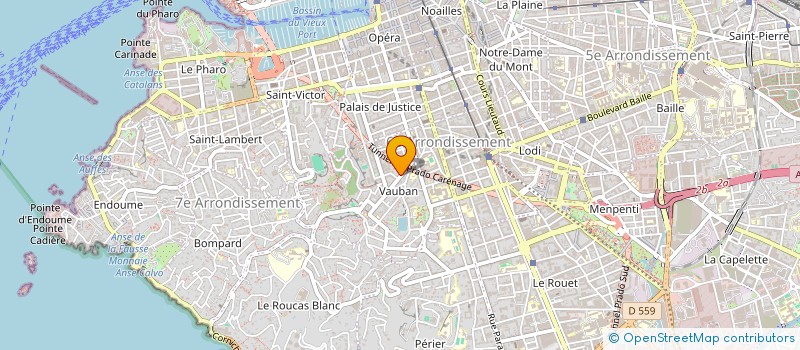 localisation de l'entreprise M.B.S à MARSEILLE