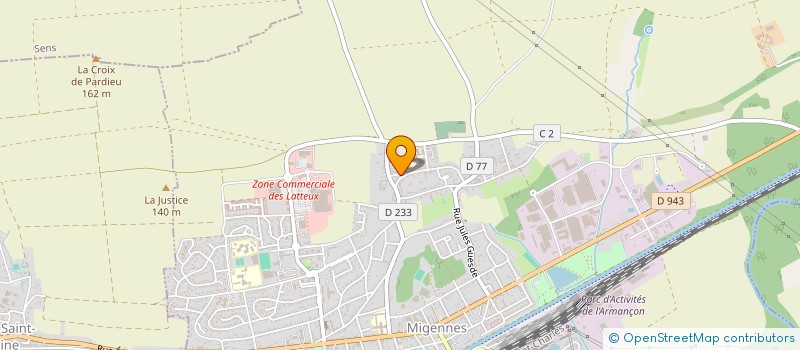 localisation de l'entreprise M.B.S à MIGENNES