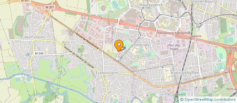 localisation de l'entreprise M.B.S à STRASBOURG