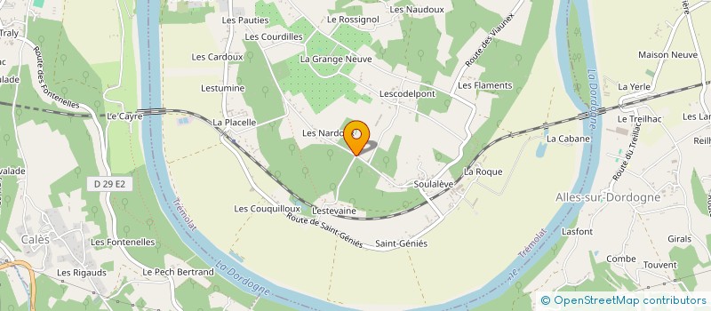 localisation de l'entreprise M.B.S.  VAL DE LOUYRE ET CAUDEAU