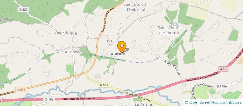 localisation de l'entreprise M.B.S.  SAINT-ANDRE-D'HEBERTOT