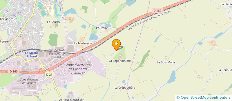 localisation de l'entreprise M.B.S.G. à LES ACHARDS