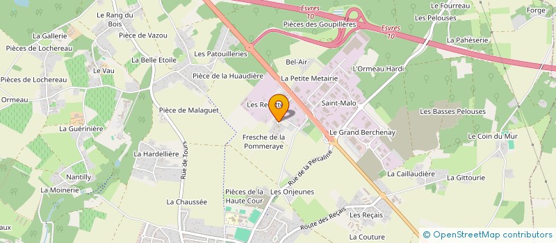 localisation de l'entreprise M.B. SERVICES à ESVRES