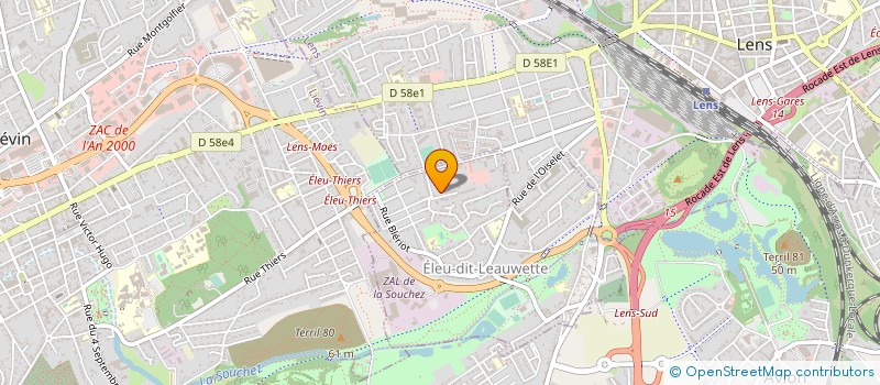 localisation de l'entreprise M B SERVICES  ELEU-DIT-LEAUWETTE