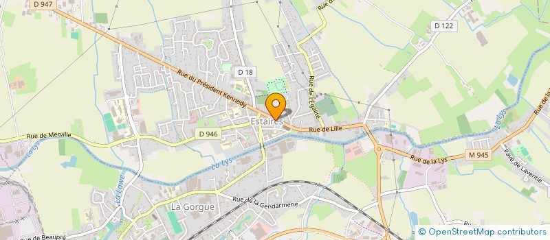 localisation de l'entreprise M B SPORTS à ESTAIRES