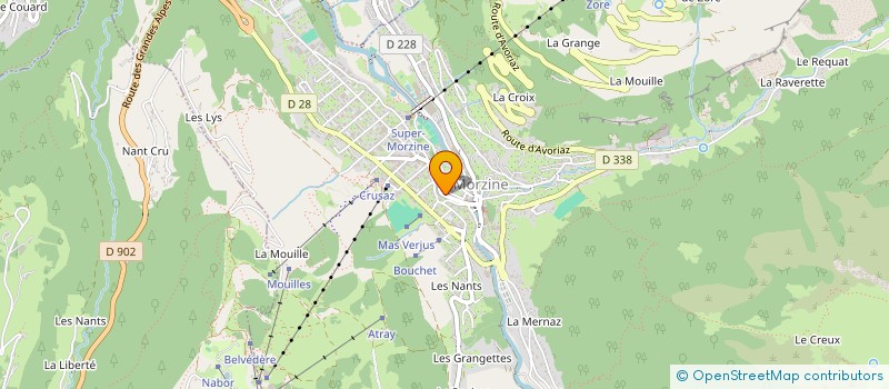 localisation de l'entreprise M.B.T. à MORZINE