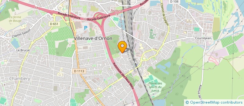 localisation de l'entreprise M.B.T.G  VILLENAVE-D'ORNON