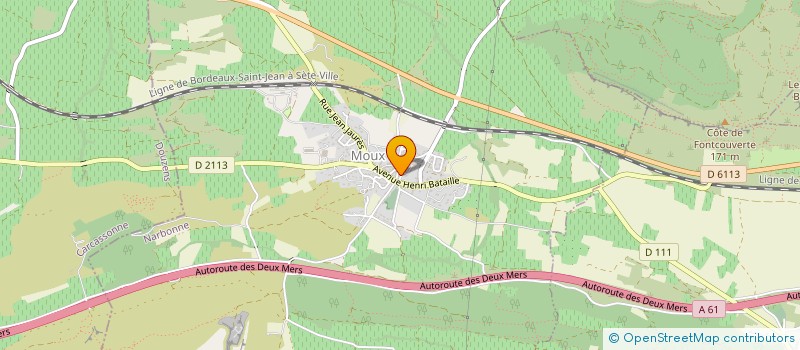 localisation de l'entreprise M.B.TECHNIQUE à MOUX
