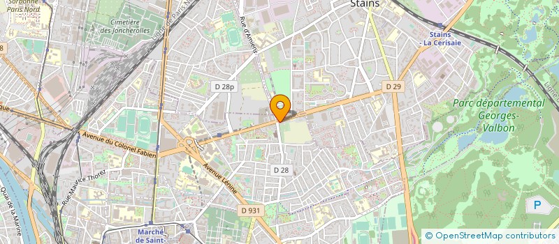 localisation de l'entreprise M B TELECOM à SAINT-DENIS