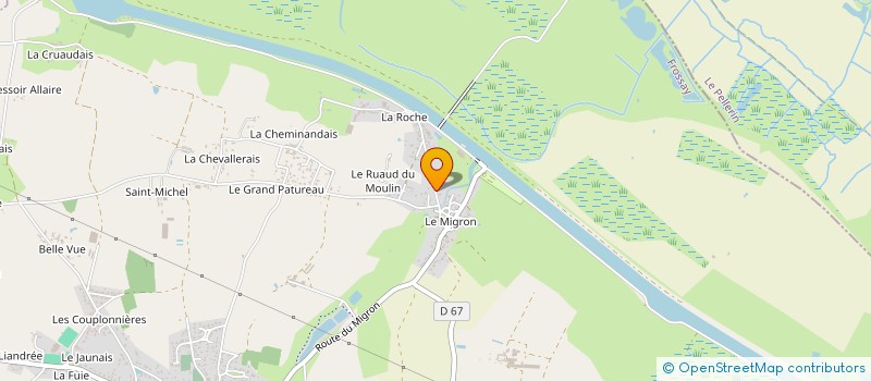 localisation de l'entreprise M.B. TERRASSEMENT  FROSSAY