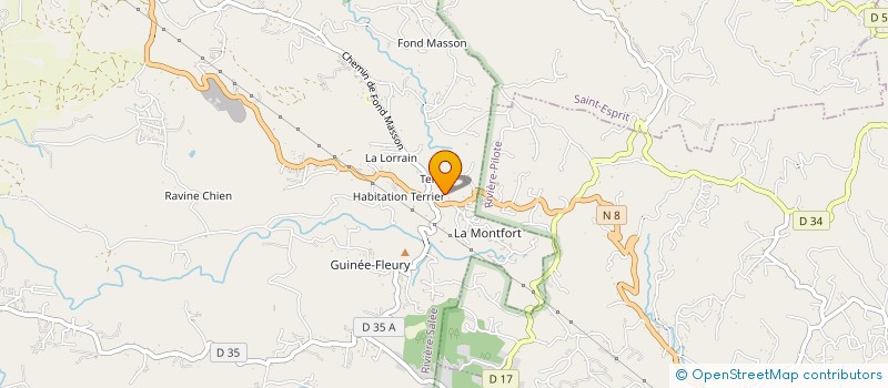 localisation de l'entreprise M.B. - TRA SARL à RIVIERE-SALEE