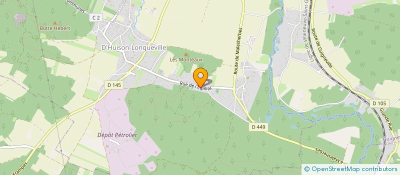 localisation de l'entreprise M.B TRANS à D'HUISON-LONGUEVILLE