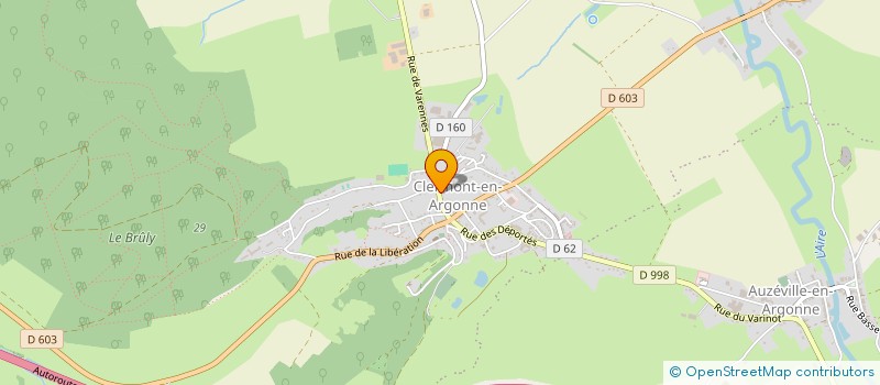 localisation de l'entreprise M & B TRANSPORTS à CLERMONT-EN-ARGONNE