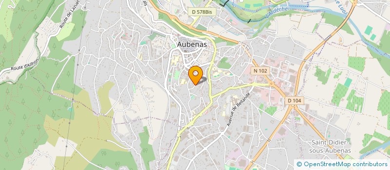 localisation de l'entreprise M B V G BOIS VIGNAL à AUBENAS