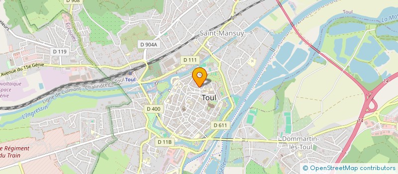 localisation de l'entreprise M B W  TOUL