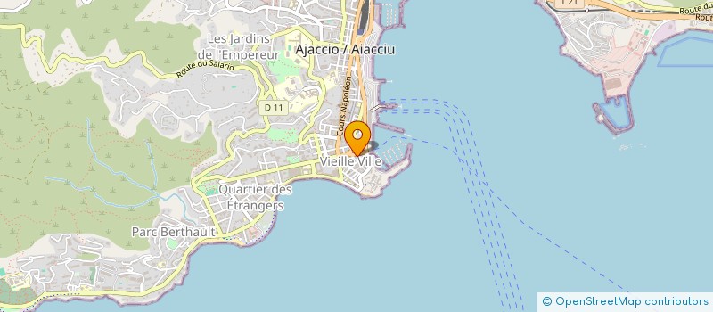 localisation de l'entreprise M. BARBER à AJACCIO