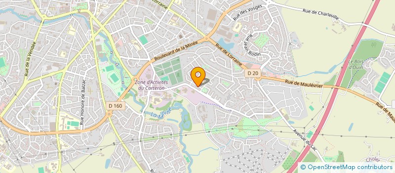 localisation de l'entreprise M BAT à LA COURNEUVE