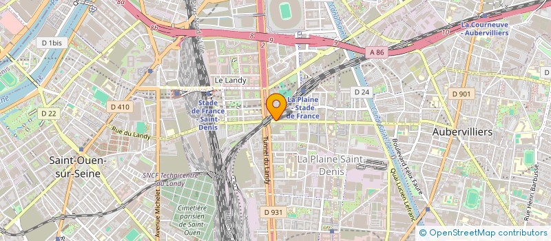 localisation de l'entreprise M BAT à SAINT-DENIS