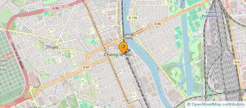 localisation de l'entreprise M BAT à CHOISY-LE-ROI